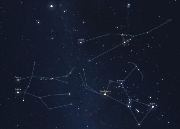 Constelação de Orion - Comparação 1